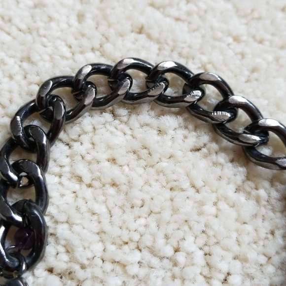 💗  VERA WANG Antique Tone Charm Beaded Bracelet & Necklace - Picture 7 of 8